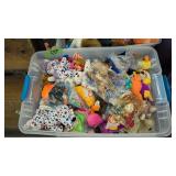 tub lot of beanie babies