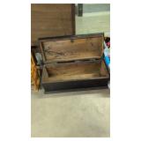 antique wooden toolbox