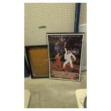 Saturday night fever poster and shadow box frame