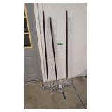 three new clam rakes