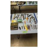 vintage hand tools and glass cutters
