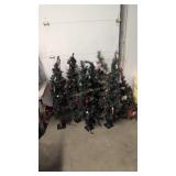 lot of decorative Christmas trees