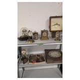 Mantle clocks and clock parts as shown