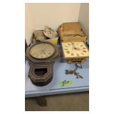 regulator clock, wall clock and parts