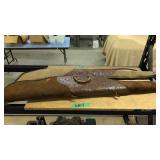 pair of leather tooled gun cases 47 in Long
