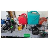gas cans, Garmin gps, radar detector etc