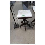 small Victorian marble top table