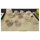 coffee mugs canister etc