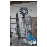 yard windmill approximately 8 ft tall