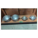 set of four guardian service covered bowls 7-in