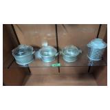 four piece set of guardian service covered bowls