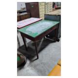 antique one drawer baking table