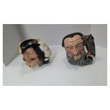 pair of Royal Dalton toby mugs as shown 7 in