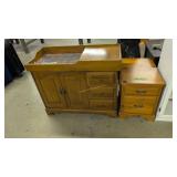 MCM dry sink and end table