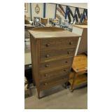 antique oak five drawer dresser