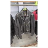 Black Leather Short Motorcycle Riding Jacket