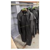 black leather highway 1 duster jacket size large