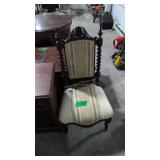 Victorian rope turned side chair