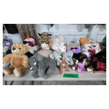 lots of stuffed animals