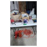 drill, extension cord, Yukon tool vise etc