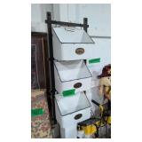 metal hanging home sweet home storage box