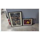 pair of framed prints