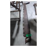 antique two-man saws