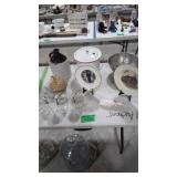 souvenir plates jars antique jug etc