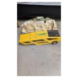mighty car carrier missing truck and canvas bags