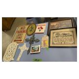 No Parking Sign Framed Print Metal Crosses
