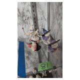 Lenox cat Halloween figures 3 in-4in tall