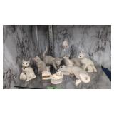 8 Lenox cat figures as shown various sizes