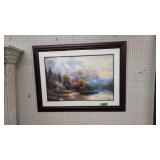 large framed artist signed limited edition