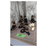 8 Lenox cat figures