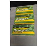 three full boxes Remington 222 caliber ammo
