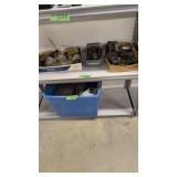 lot of clock parts crystals etc