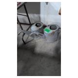 pair of vintage watering cans