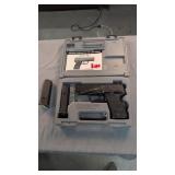 Hk 9mm X19 Caliber Pistol With Two Extra Clips