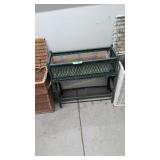 wicker flower stand