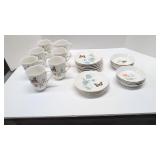 Lenox butterfly meadow 7 mugs 12 small plates
