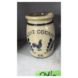 Kent county Delaware crock 6 in tall