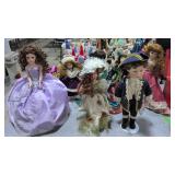lot of collectors dolls