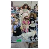 seven collectors dolls