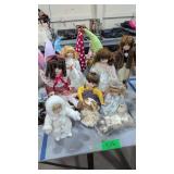 eight collector dolls