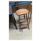 antique folding step stool