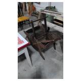 antique wooden rocking washing machine
