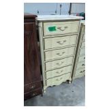 permacraft six drawer tall dresser 52 in