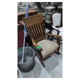 antique oak rocking chair with arms