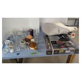 folding table cart glassware bag