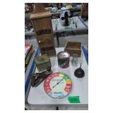 OA Newton thermometer vintage items as show